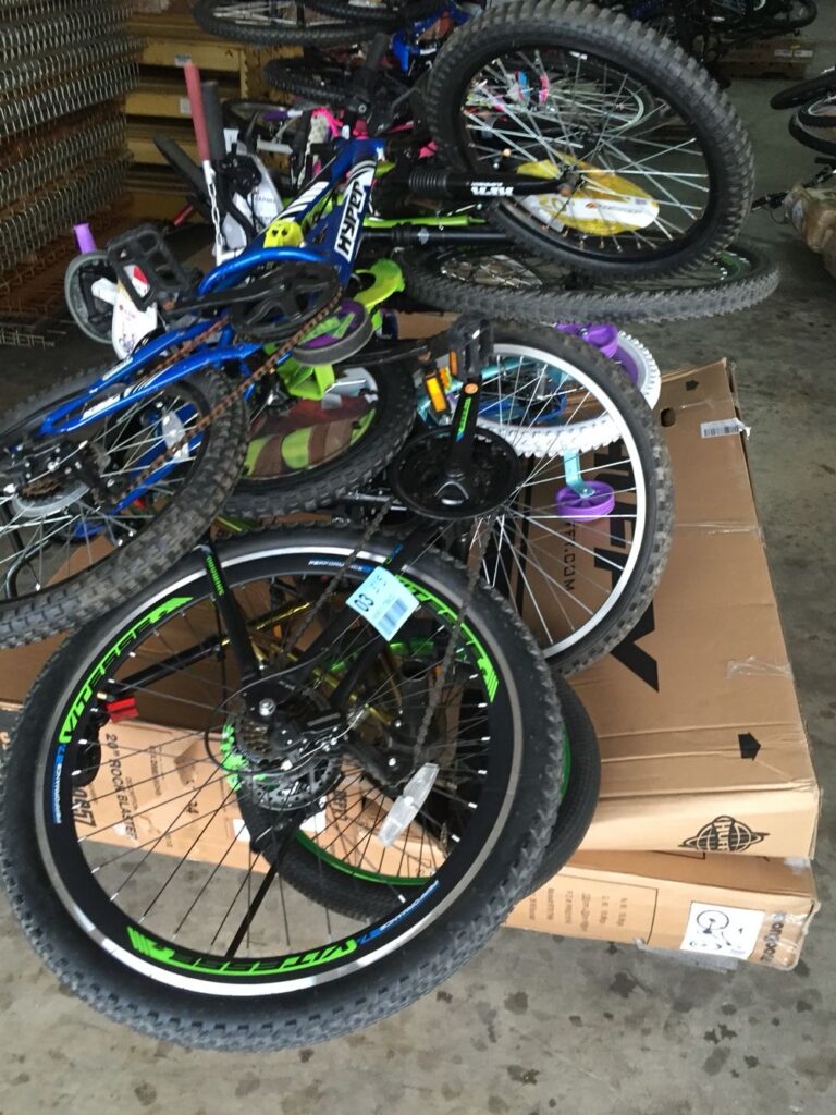 bicycles pallets