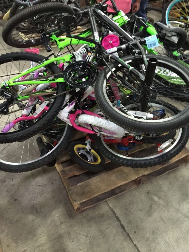 bicycles pallets