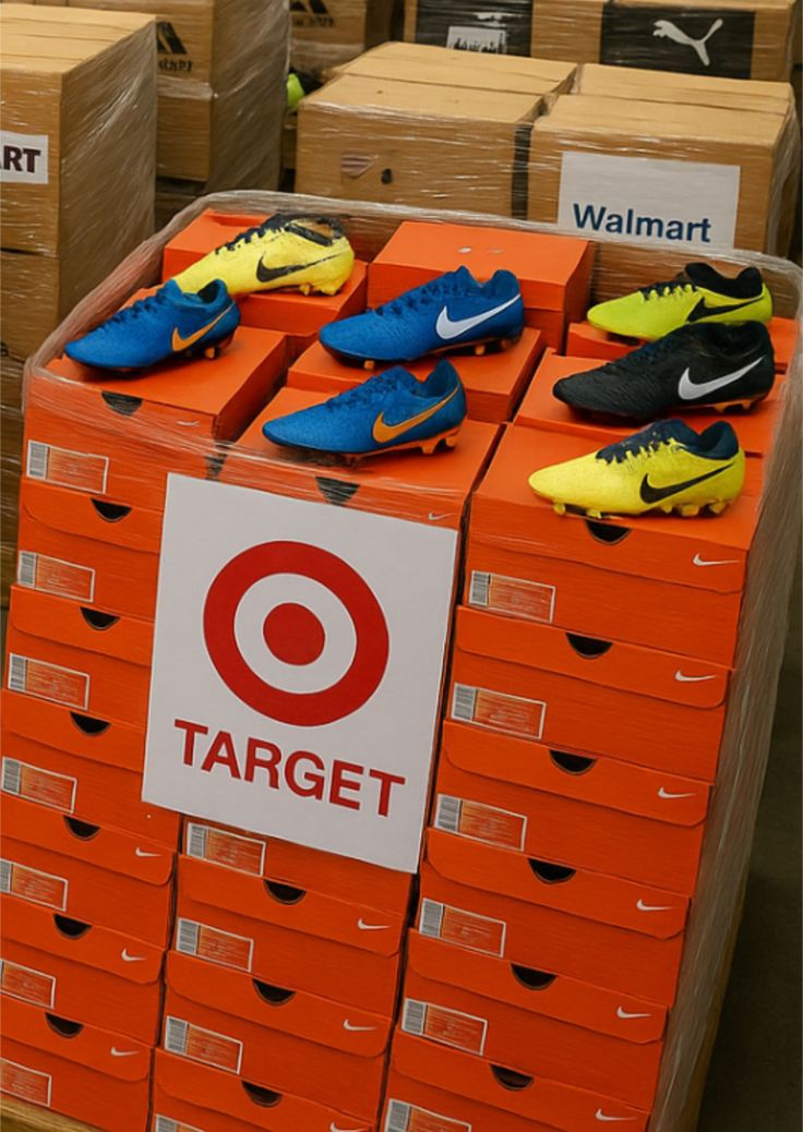 Soccer boots pallet